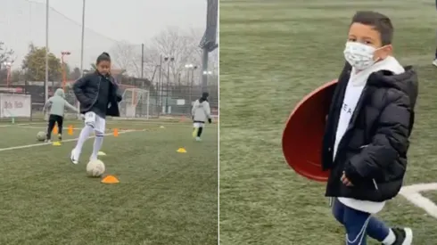 Los hijos del King en una escuela de Colo Colo