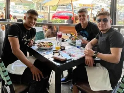 El "padrino" Leo Gil sube foto almorzando con Bruno y Daniel Gutiérrez