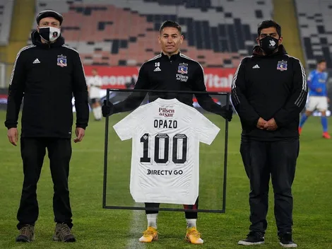El reconocimiento de Colo Colo a Opazo por sus 100 partidos en el club