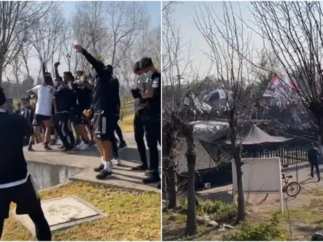 Jugadores se unen a los hinchas en el Arengazo previo al clásico