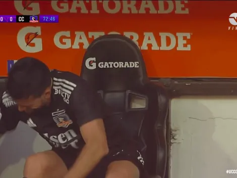 La furiosa reacción de Zaldivia tras salir por lesión