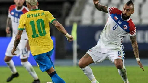 Arturo Vidal no pudo inclinar la balanza a favor de Chile.