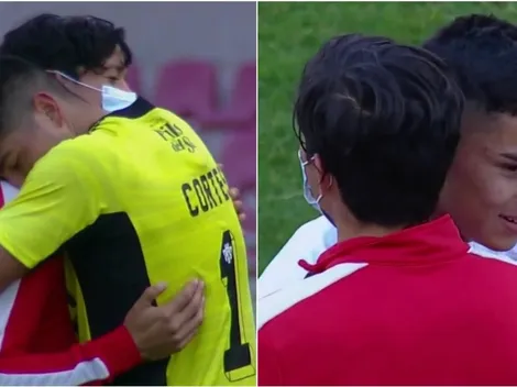 Los abrazos fraternales de Matías con sus ex compañeros