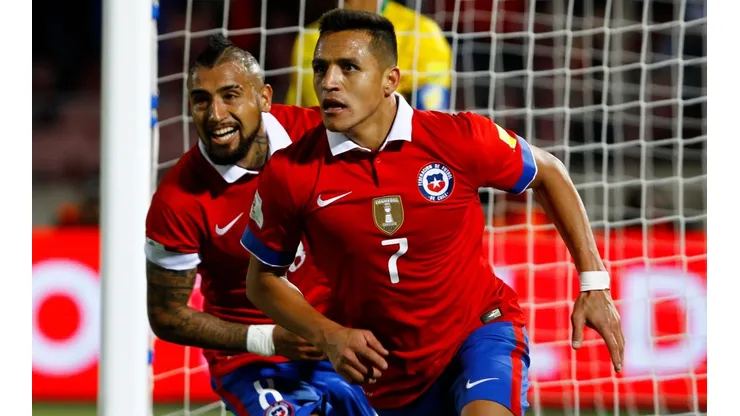Alexis Sánchez anotó el segundo gol del triunfo ante Brasil | Foto: Agencia Uno