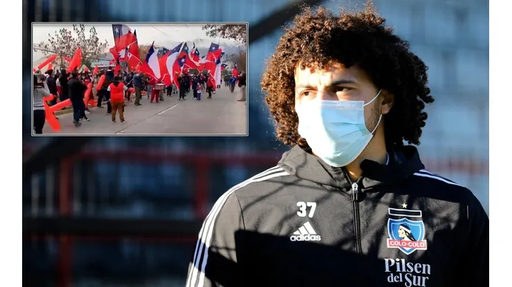 Maximiliano Falcón recibió el cariño de los hinchas en Juan Pinto Durán.