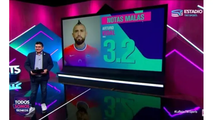 Arturo Vidal fue reprobado por el profesor Marcelo Vega.