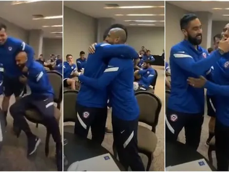 Vidal y Bravo se funden un hermoso abrazo que emociona a todo Chile