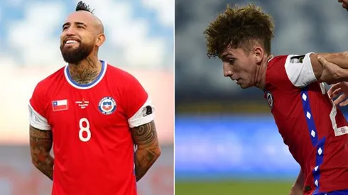 Arturo Vidal felicitó a Luci tras su debut en la Roja.