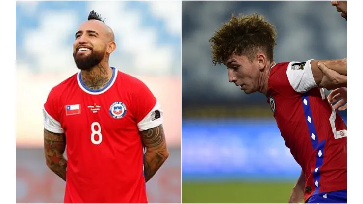 Arturo Vidal felicitó a Luci tras su debut en la Roja.