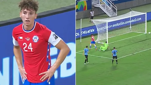 Arriagada estuvo a nada de tocar la gloria ante Uruguay.