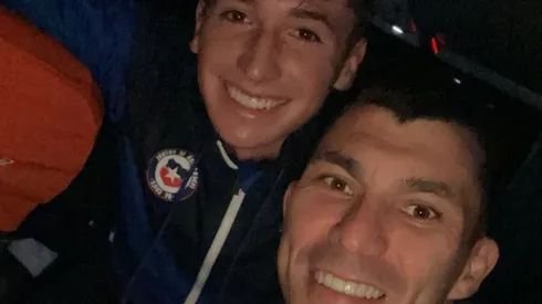 Gary Medel saludó a Luci tras su debut en la Roja.