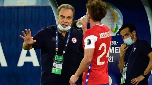 Arriagada ingresó a los 68' de juego ante Uruguay.