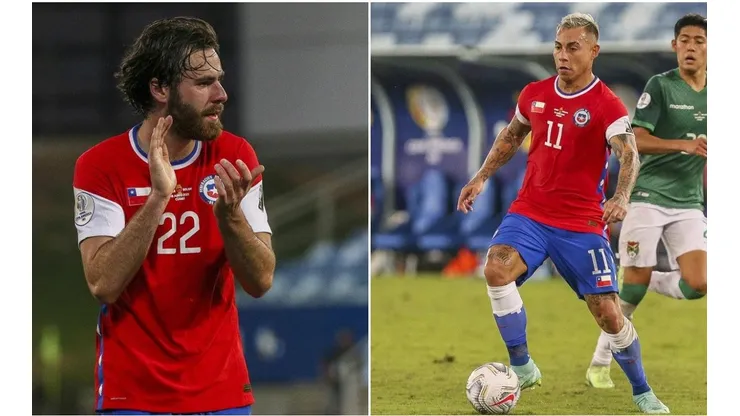 Ben Brereton fue asistido por Vargas para su primer gol en la Roja.