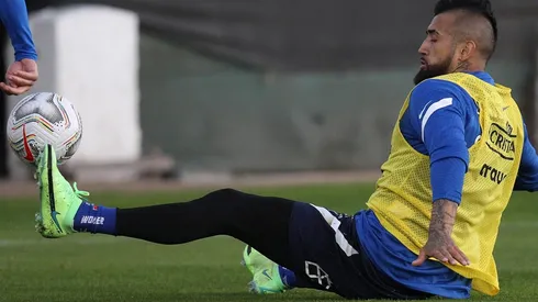 Vidal ya entrena con la selección chilena en Juan Pinto Durán.