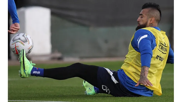 Vidal ya entrena con la selección chilena en Juan Pinto Durán.