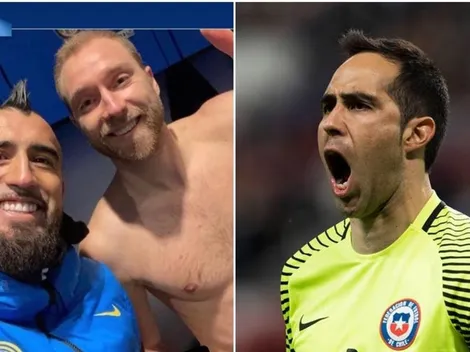 Vidal y Bravo mandan mensajes de aliento a Christian Eriksen