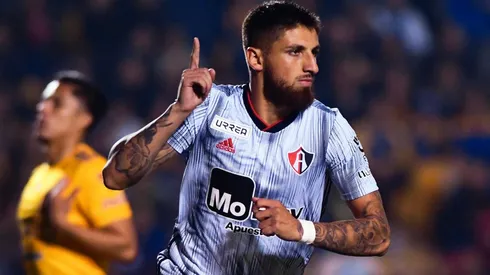 Jeraldino en su paso por Atlas, donde solo convirtió 4 en 27 partidos.