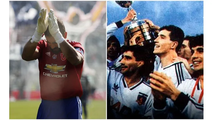 Herrera saludó al Colo Colo campeón de la Copa Libertadores 1991.