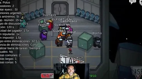 Las risas no faltaron en el streaming de Gabi.