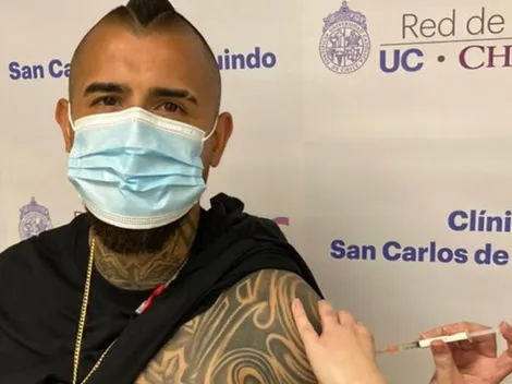 Arturo Vidal se vacuna y hace llamado a cuidarse contra el Covid-19