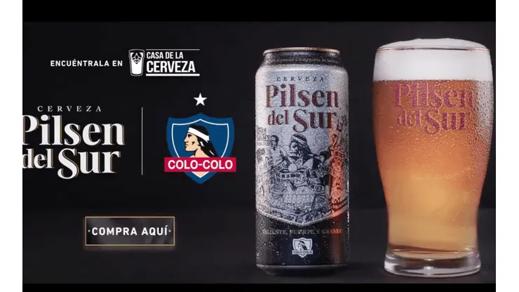 La nueva lata colocolina de Pilsen del Sur