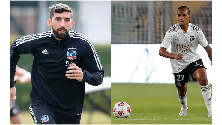 Emiliano Amor y Daniel Gutiérrez disputan la titularidad en Colo Colo. | Fotos: Agencia Uno - Colo Colo Oficial.