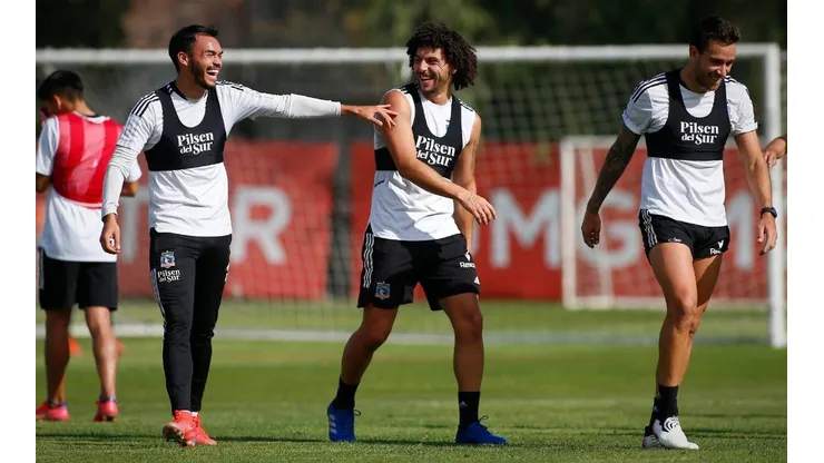 Zaldivia entrenó como titular en Colo Colo | Foto: Colo Colo Oficial.