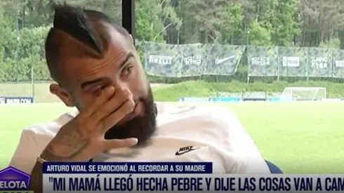 Arturo Vidal no pudo contener sus lágrimas al recordar a su madre.