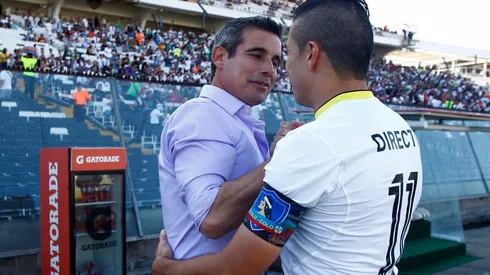 Miguel Ramírez junto a Gonzalo Fierro, con quien compartió en Colo Colo.