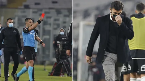 Gustavo Quinteros fue expulsado por mirar una tablet | Fotos: Agencia Uno.