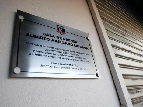 El homenaje a un fundador en la sala de prensa del Monumental