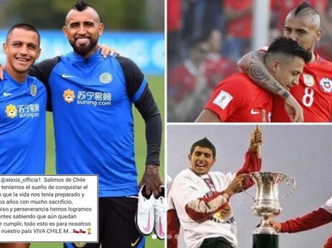 Arturo Vidal celebra los sueños cumplidos junto a Alexis Sánchez