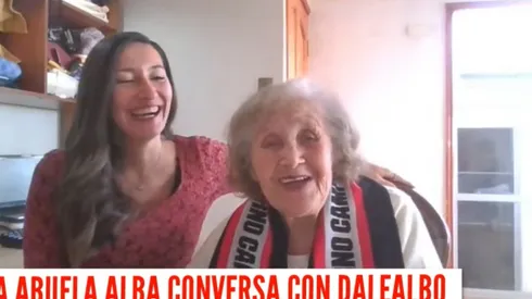 Luzmira Villagrán y su nieta | Foto: captura.