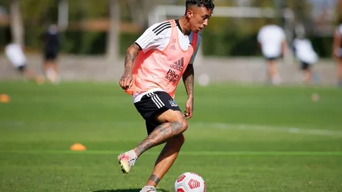 Martín Rodríguez pudo entrenar con Colo Colo, pero sigue en duda.