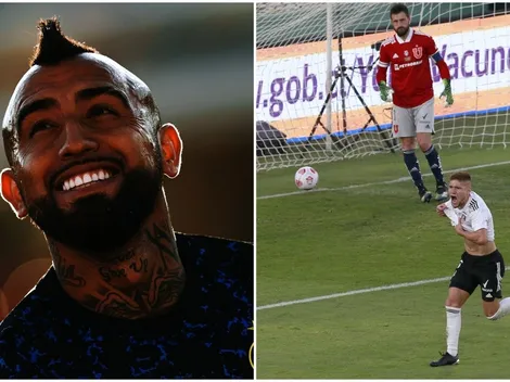 La celebración del Rey Arturo en el Superclásico: “¡Bien Colo Colo!”