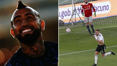 Arturo Vidal terminó feliz con la victoria del Cacique.