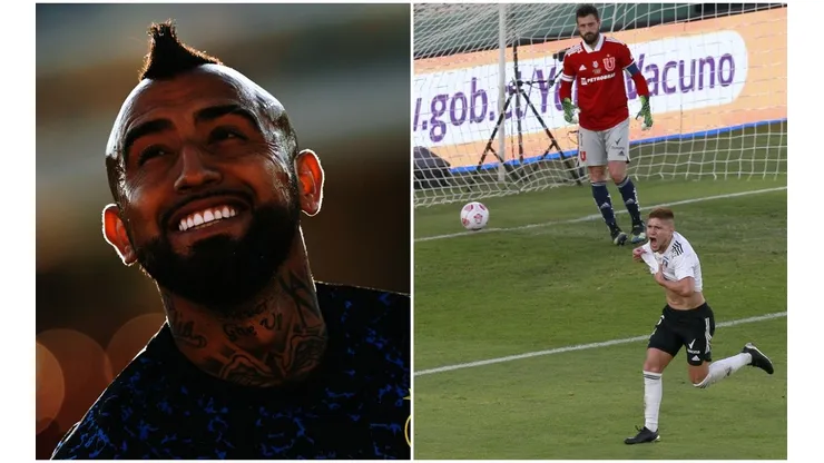Arturo Vidal terminó feliz con la victoria del Cacique.