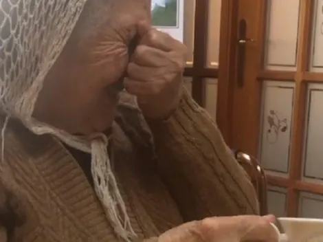 La emotiva celebración de una abuelita que se ha robado las miradas