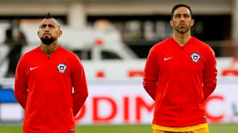 Arturo Vidal y Claudio Bravo en la Roja.