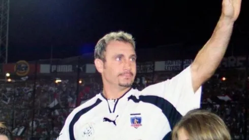 Marcelo Barticciotto se emocionó en el aniversario de Colo Colo.