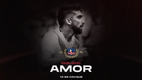 Emiliano Amor fue anunciado en las redes sociales oficiales de Colo Colo.