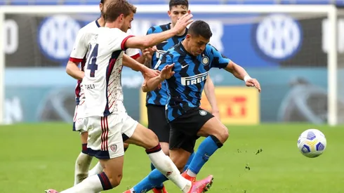 Alexis fue desde el arranque ante el Cagliari