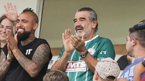 Andrónico Luksic en el Estadio Monumental de Colo Colo.