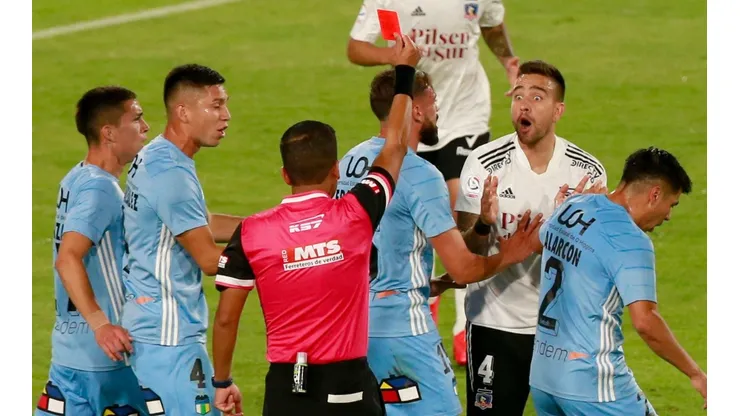 Matías Zaldivia fue expulsado ante O'Higgins | Foto: Agencia Uno
