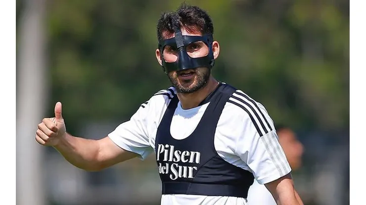Cesar Fuentes volvió a entrenar con sus compañeros | Foto: Colo Colo Oficial