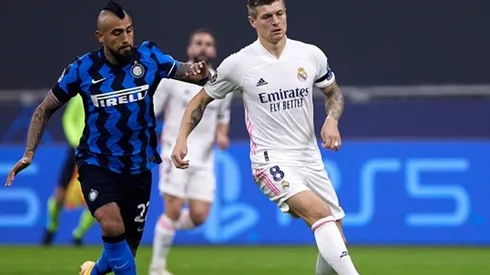 Arturo Vidal y Toni Kroos se enfrentaron en esta Champions League.