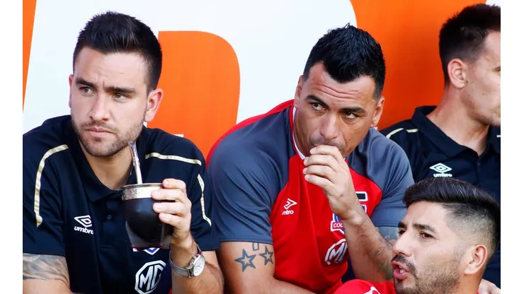 Zaldivia junto a Paredes y Mouche, dos que no siguieron en el club.