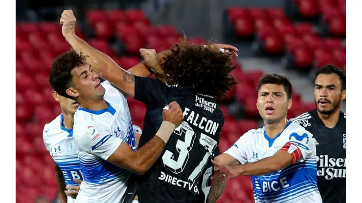 Maxi Falcón tuvo su minuto de descontrol ante la UC.