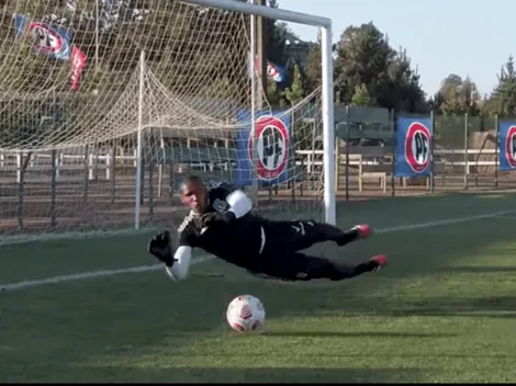 El doble tapadón de Carabalí en los entrenamientos