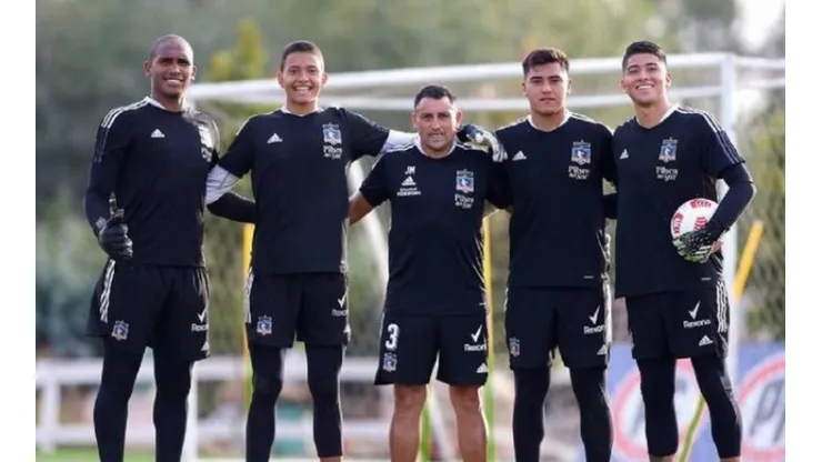 Carabalí, Villanueva, Martínez, Fierro y Cortés en en la pretemporada de Talca 2021.